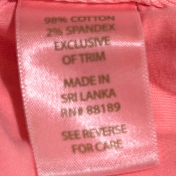 LILLY PULITZER Pink/Coral Worth Skinny Mini Zip Size 12 - Picture 11 of 16